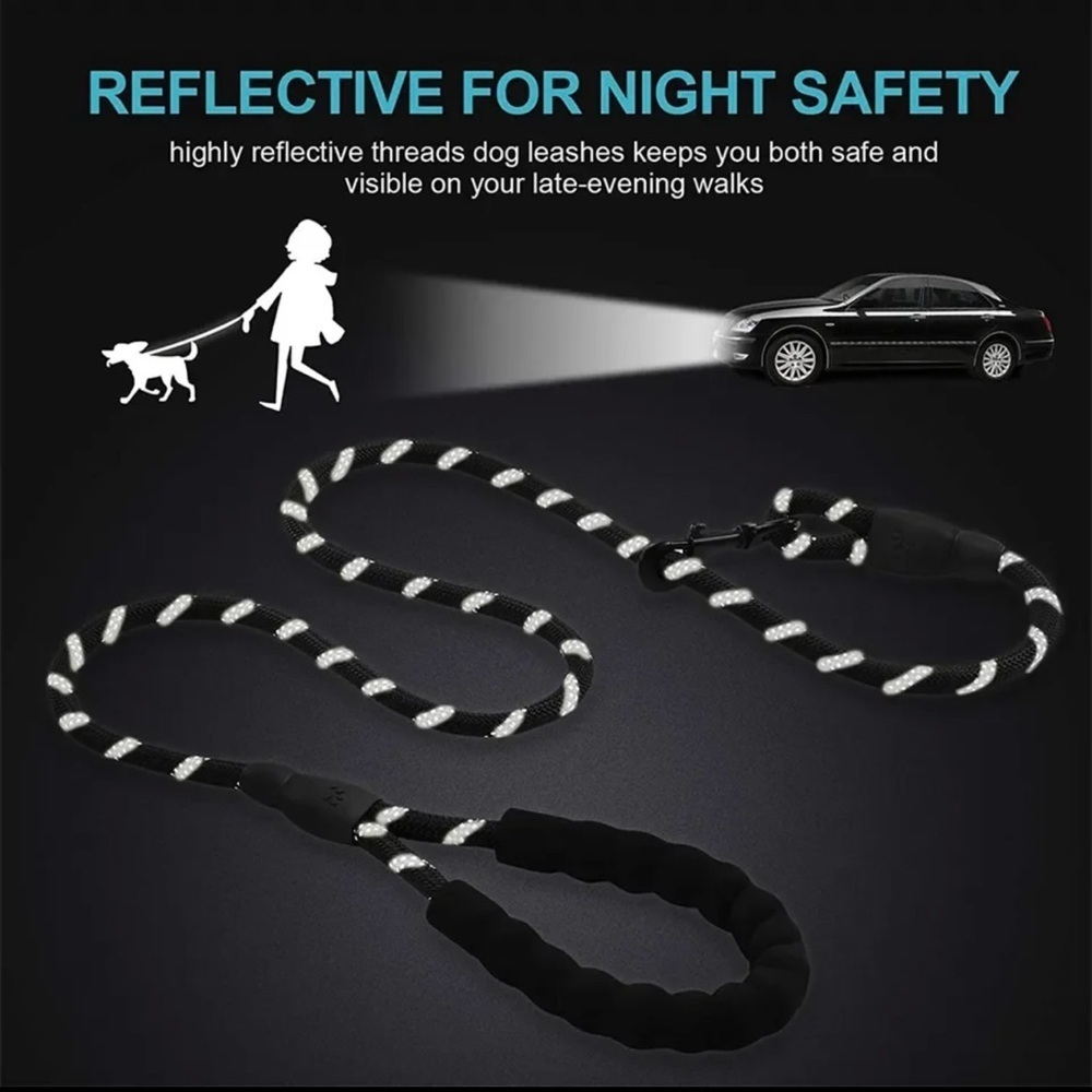 New dog leashes heavy duty nylon rope reflective - Picture 6 of 6